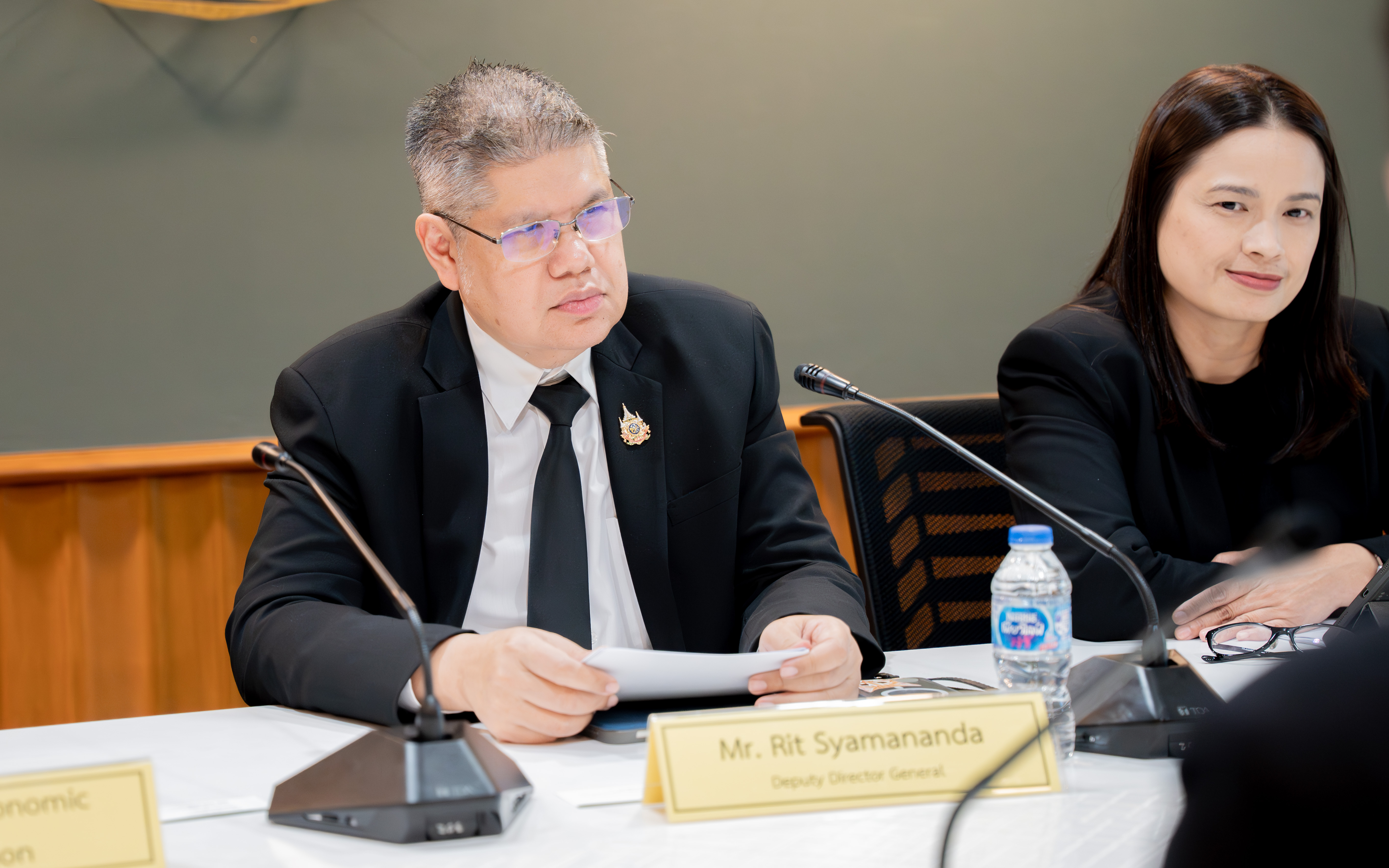 นายฤทธิ์ ศยามานนท์ รองผู้อำนวยการสำนักงานเศรษฐกิจการคลัง เข้าร่วมการหารือระหว่างสำน...