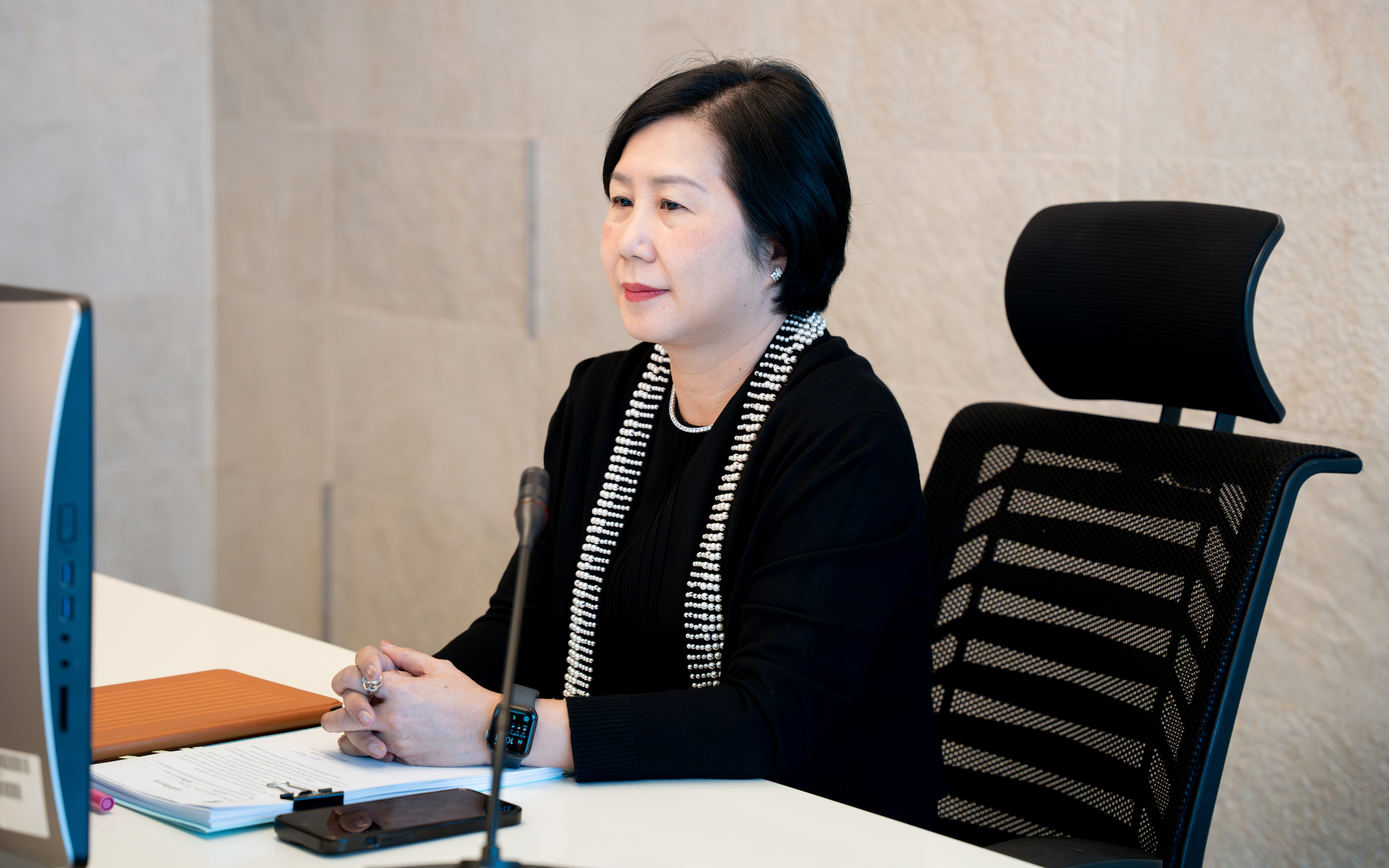 นางสาวสุมาลี สถิตชัยเจริญ รองผู้อำนวยการสำนักงานเศรษฐกิจการคลัง เป็นประธานการประช...