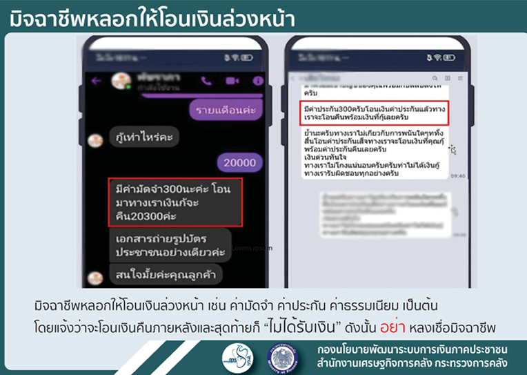 มิจฉาชีพหลอกโอนเงิน
